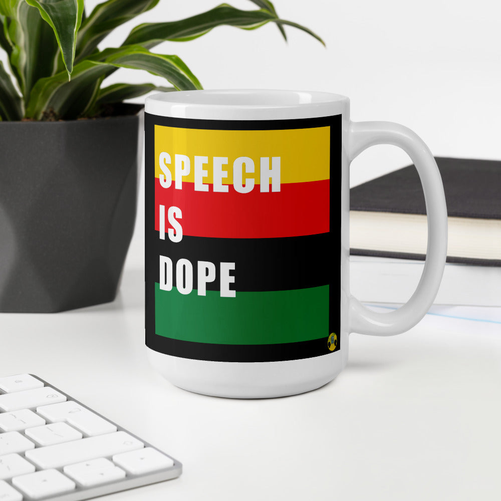 SPEECH IS DOPE Mug
